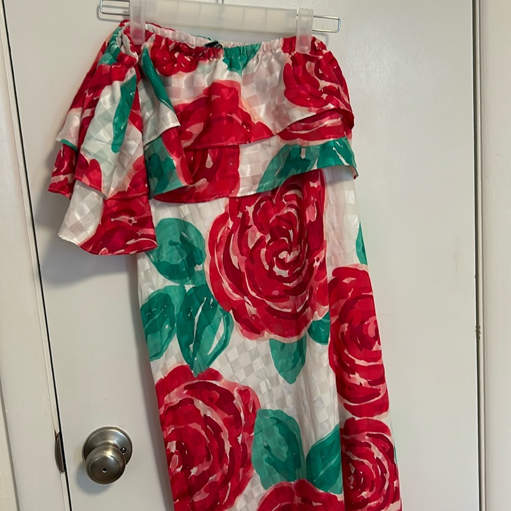 Vineyard Vines Kentucky Derby Dress Pink and Green Floral..Stunning!